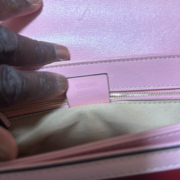 Gucci bag azalea calfskin horsebit 1155 shoulder bag, new cherry red wild - Picture 9 of 12